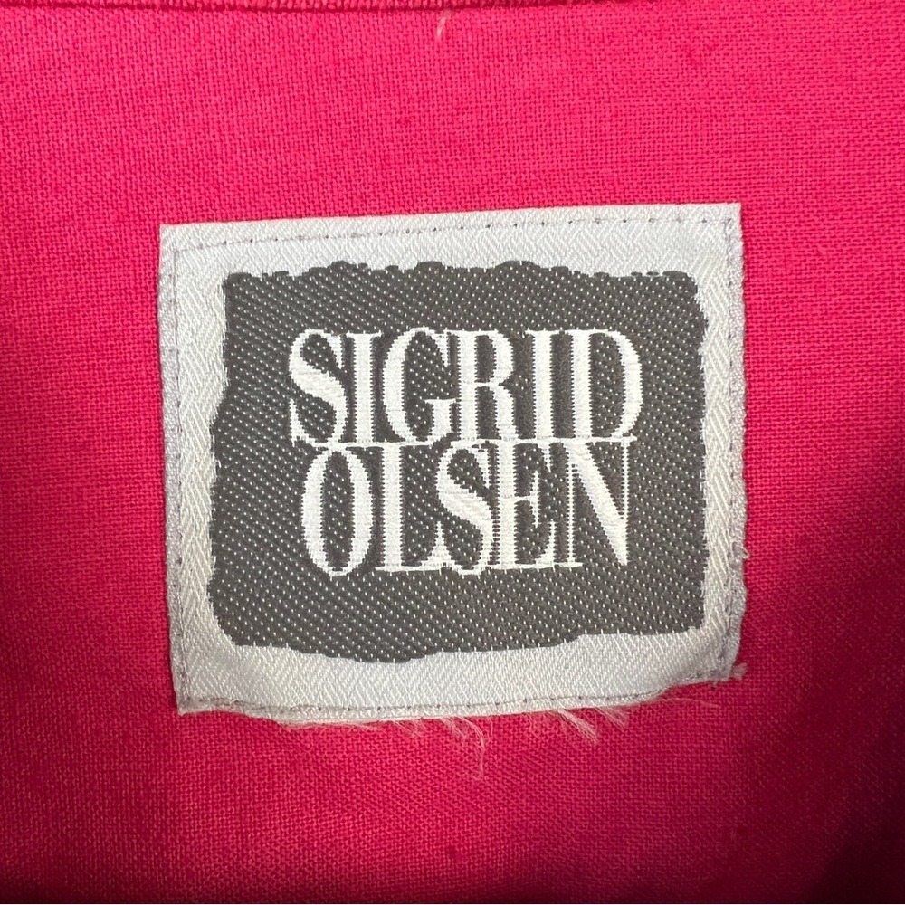 Sigrid Olsen Pink Embroidered Jacket Size XL Vintage 90s Southwestern Aztec - Picture 2 of 9
